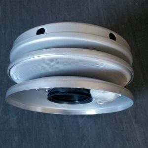 Aluminiumsskive m/2 kilspor