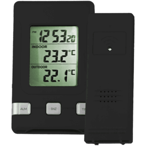 Inne- / utetermometer med trådløs sensor