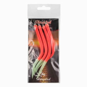 Hørgård Gummimakk 8/0 rød/selvlysende